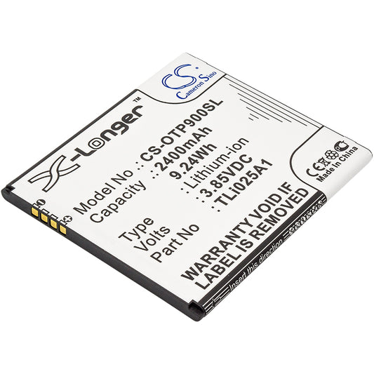 3.85V 2400mAh/9.24Wh Li-ion Mobile/SmartPhone Battery for Alcatel