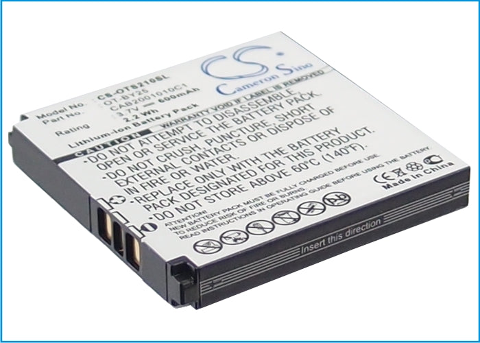 3.7V 600mAh/2.22Wh Li-ion Mobile/SmartPhone Battery for Alcatel