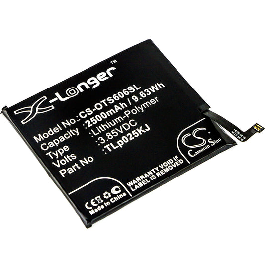 3.85V 2500mAh/9.63Wh Li-Polymer Mobile/SmartPhone Battery for Alcatel