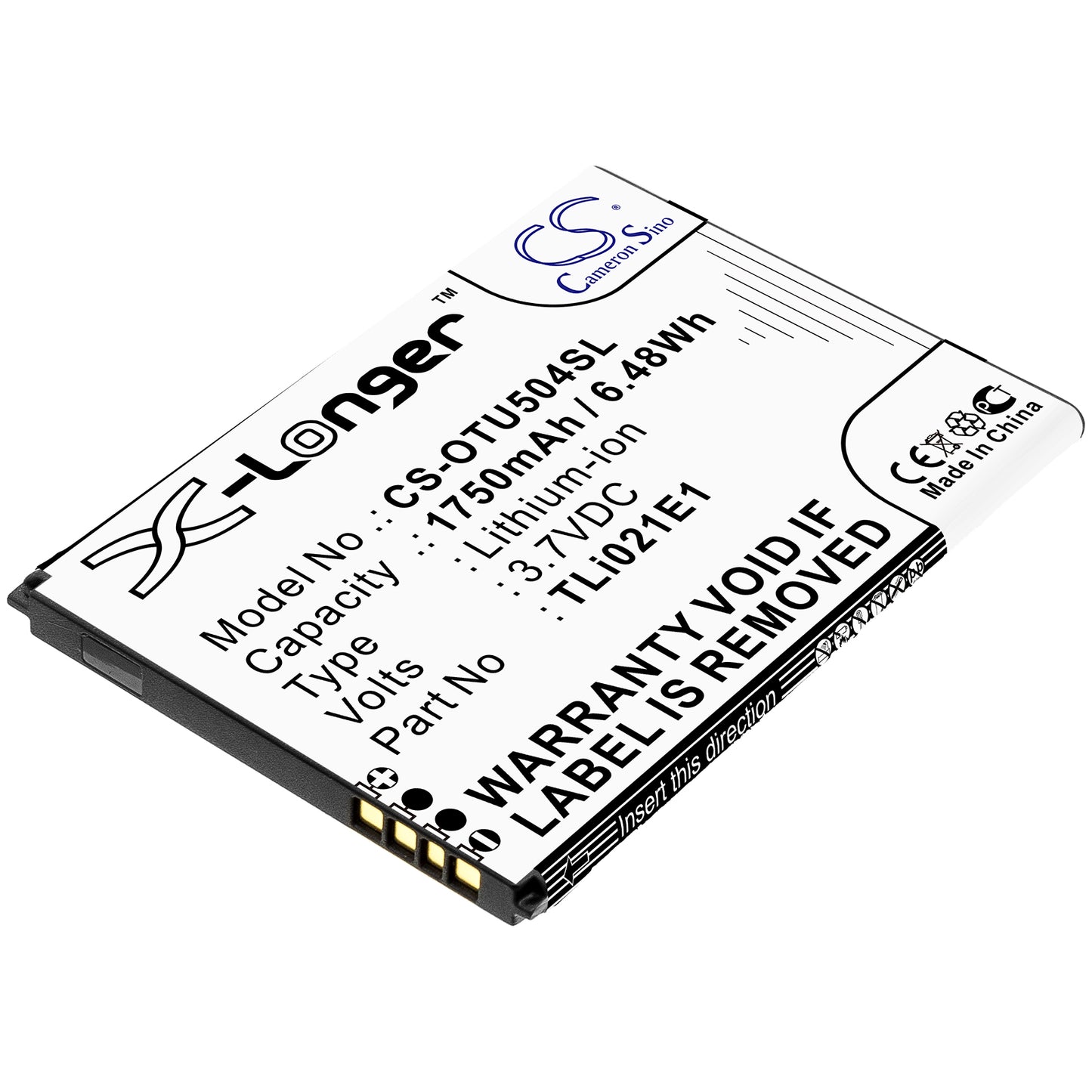 CS-OTU504SL Replacement Battery – Compatible with OT-5047U, U5 HD
