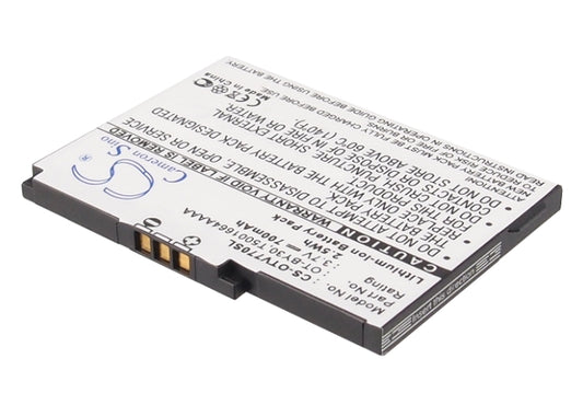 3.7V 700mAh/2.59Wh Li-ion Mobile/SmartPhone Battery for Alcatel