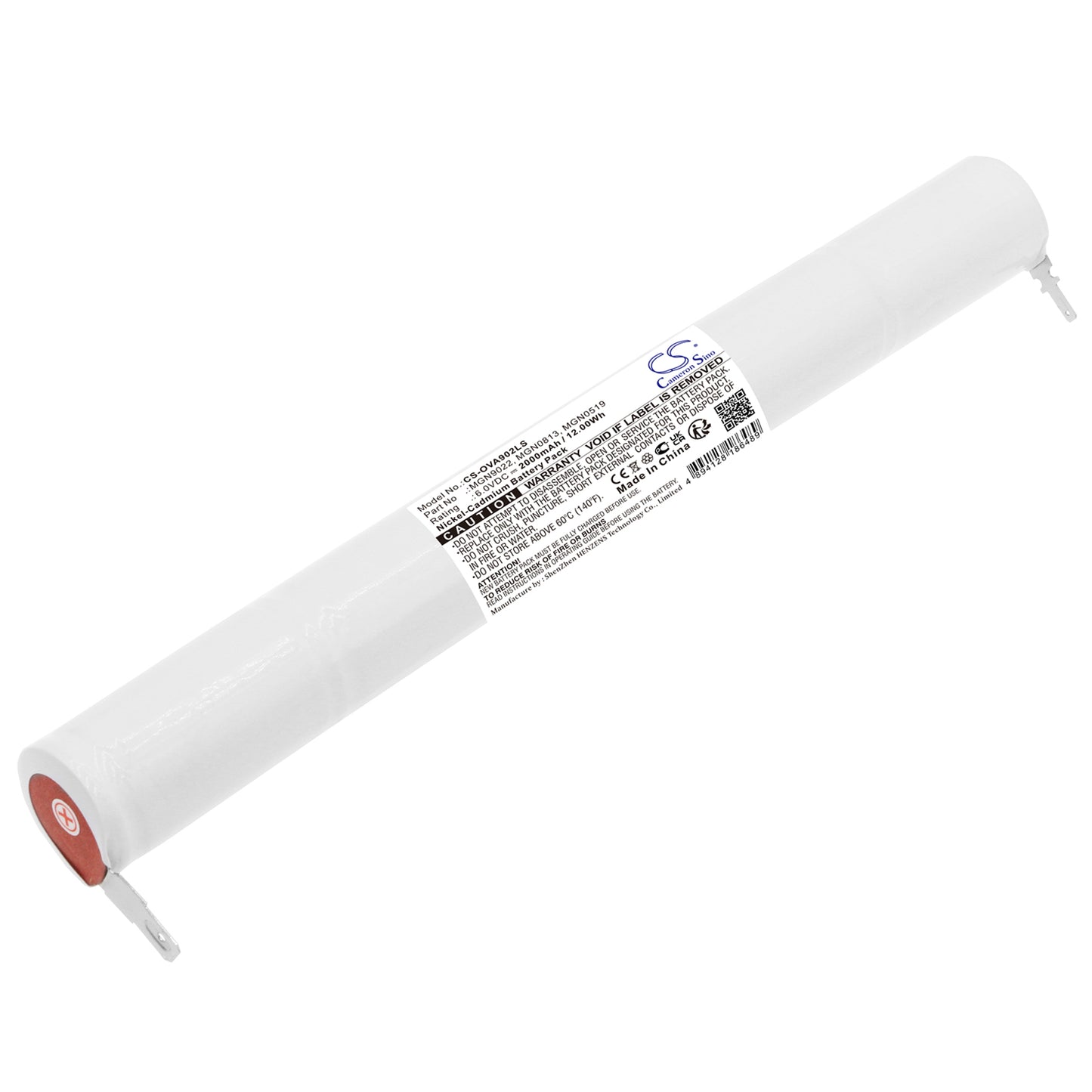 CS-OVA902LS Replacement Battery – Compatible with 10676 TIM 60 ID, 10676TIM60ID, 186001, 326588, 786801, 800461, 804829, 805118, 805998, MGN0519, MGN0813, MGN9022