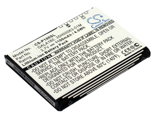 3.7V 1100mAh/4.07Wh Li-ion PDA/Pocket PC Battery for HTC