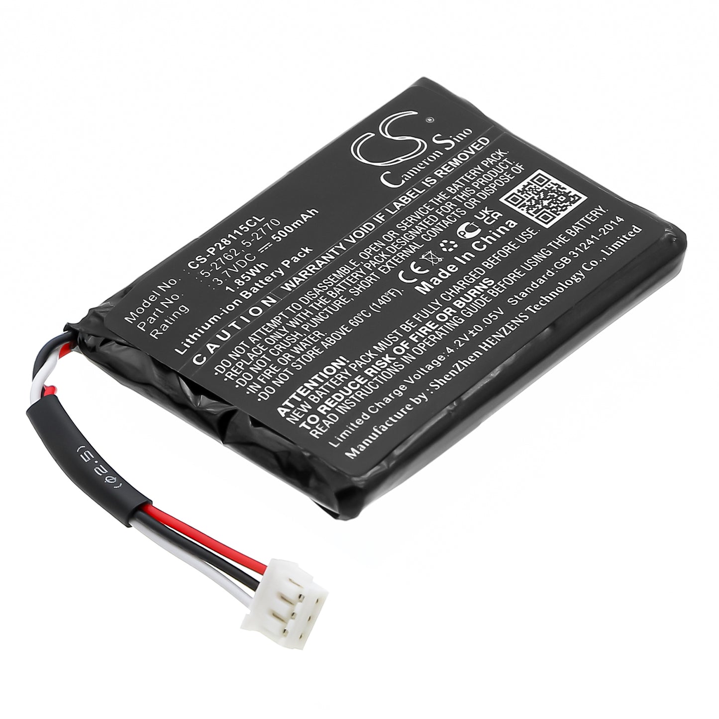 3.7V 500mAh/1.85Wh Li-ion Cordless Phone Battery for Philips