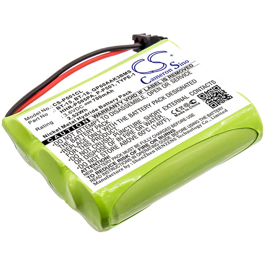 3.6V 700mAh/2.52Wh Ni-MH Cordless Phone Battery for Sanyo