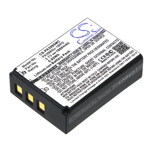 3.7V 1600mAh Li-ion Camera Battery for Toshiba