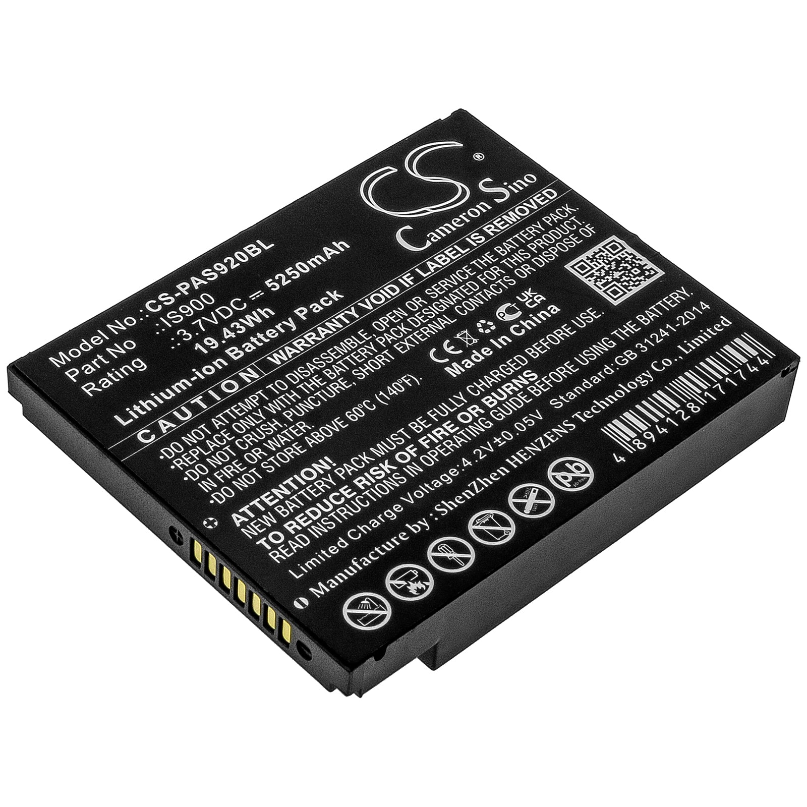 CS-PAS920BL Replacement Battery – Compatible with A920, A920C