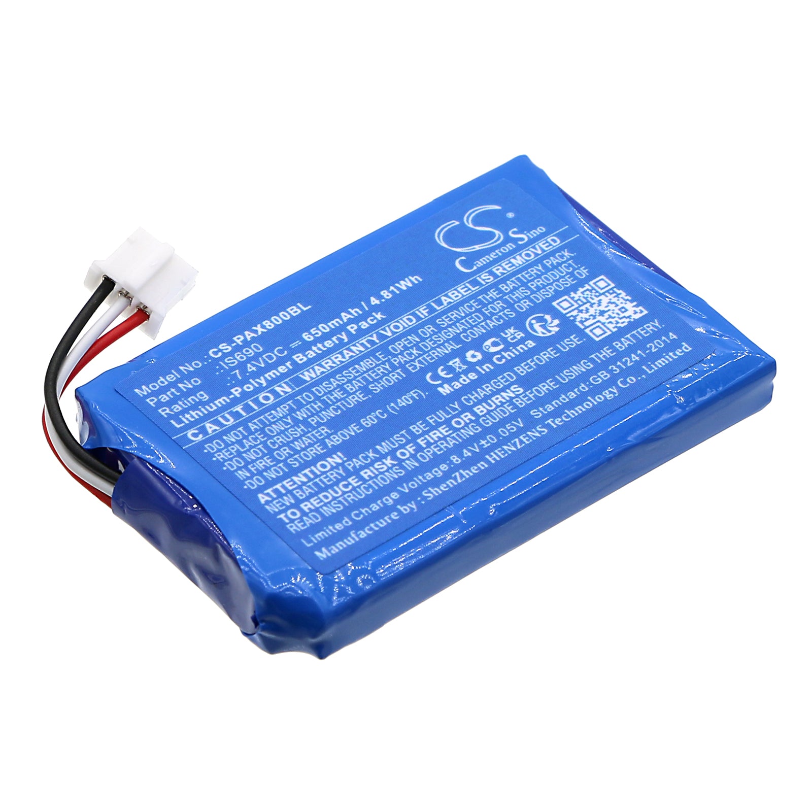 CS-PAX800BL Replacement Battery – Compatible with Q80