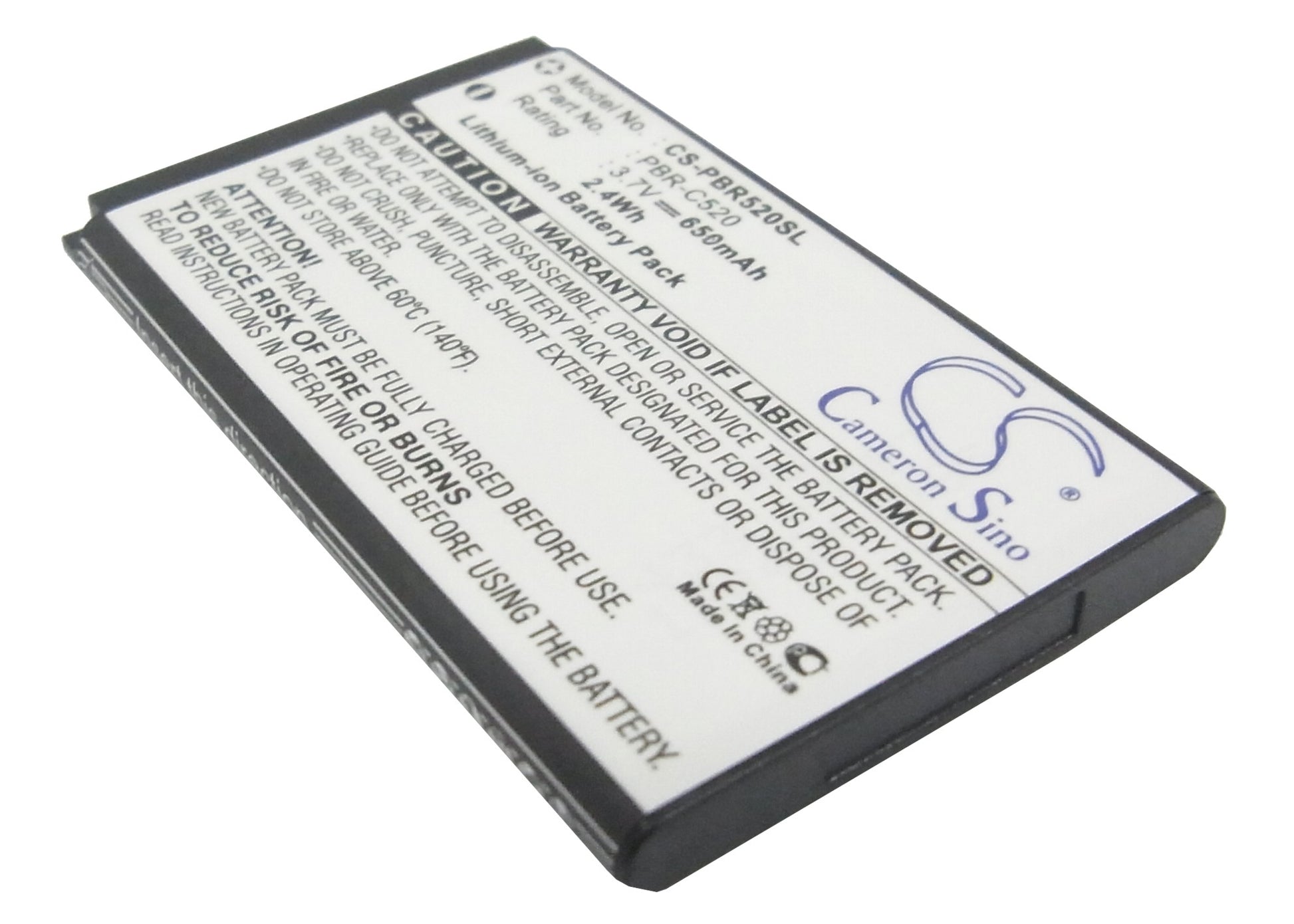 3.7V 650mAh/2.4Wh Li-ion Mobile/SmartPhone Battery for Audiovox