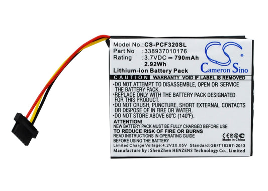 3.7V 790mAh/2.92Wh Li-ion GPS/Navigator Battery for Pioneer
