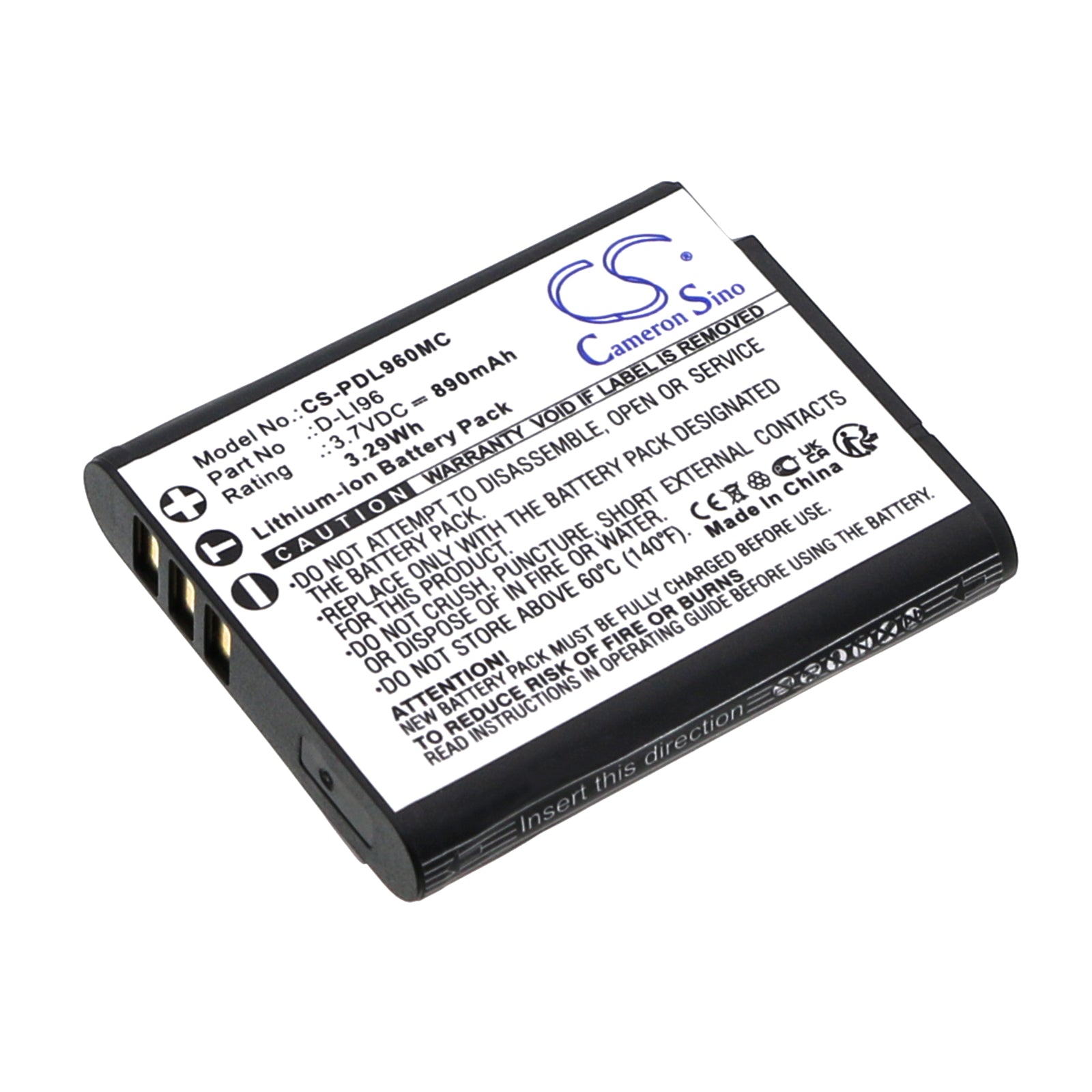CS-PDL960MC Replacement Battery – Compatible with WG-1000