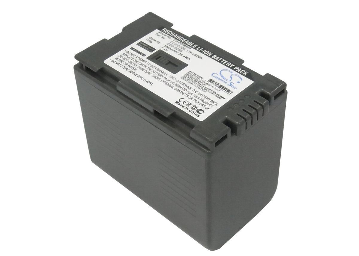 7.4V 3300mAh Li-ion Camera Battery for HITACHI