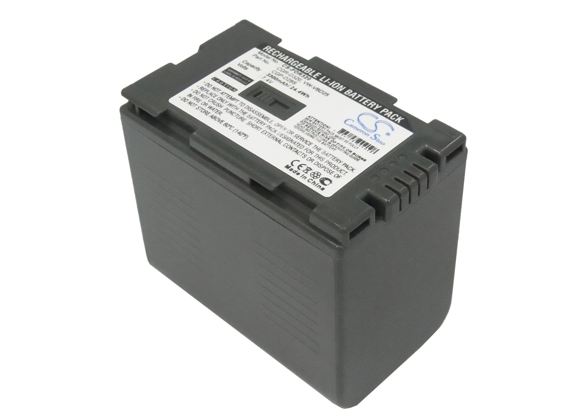 7.4V 3300mAh Li-ion Camera Battery for Panasonic