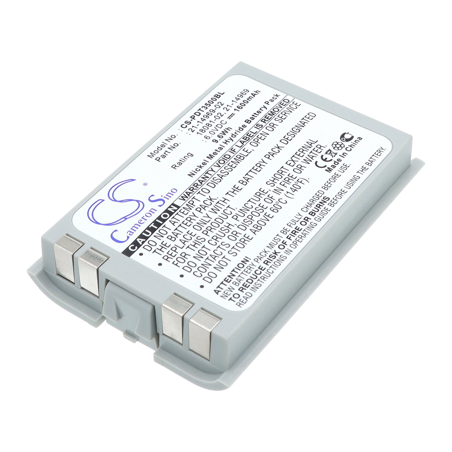 6V 1600mAh Ni-MH Barcode/Scanner Battery for Symbol