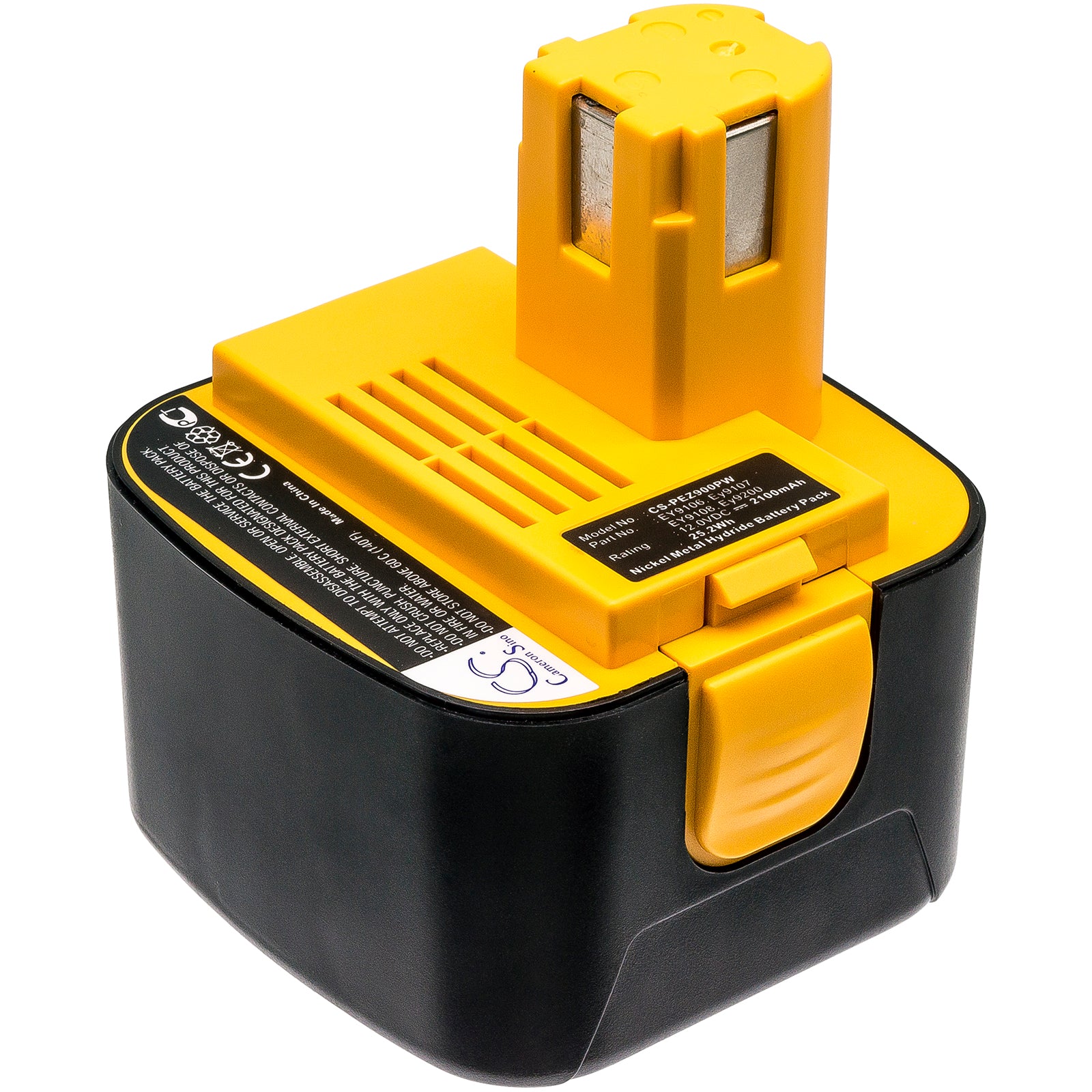 12V 2100mAh/25.2Wh Ni-MH Power Tools Battery for Panasonic