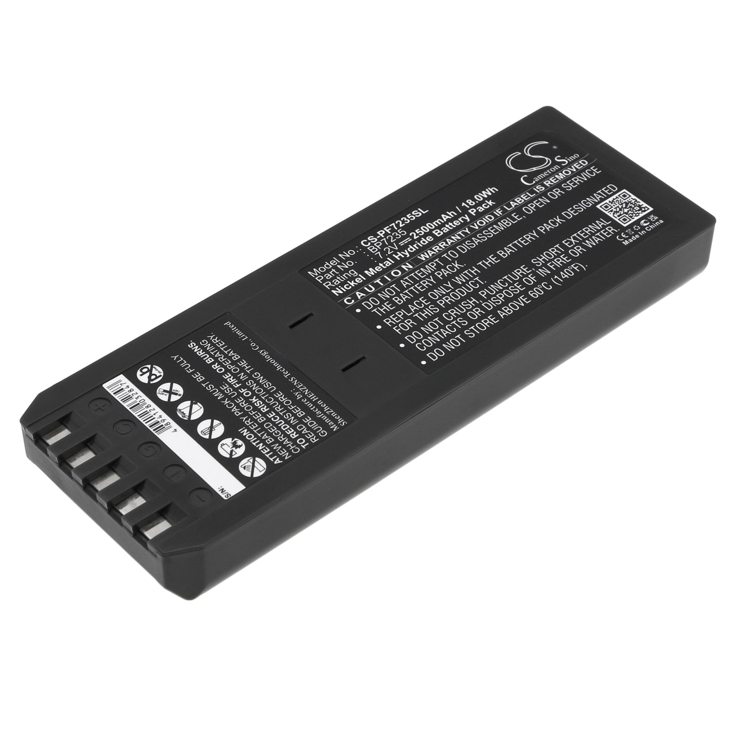 7.2V 2500mAh/18.00Wh Ni-MH Equipment/Survey Battery for Fluke