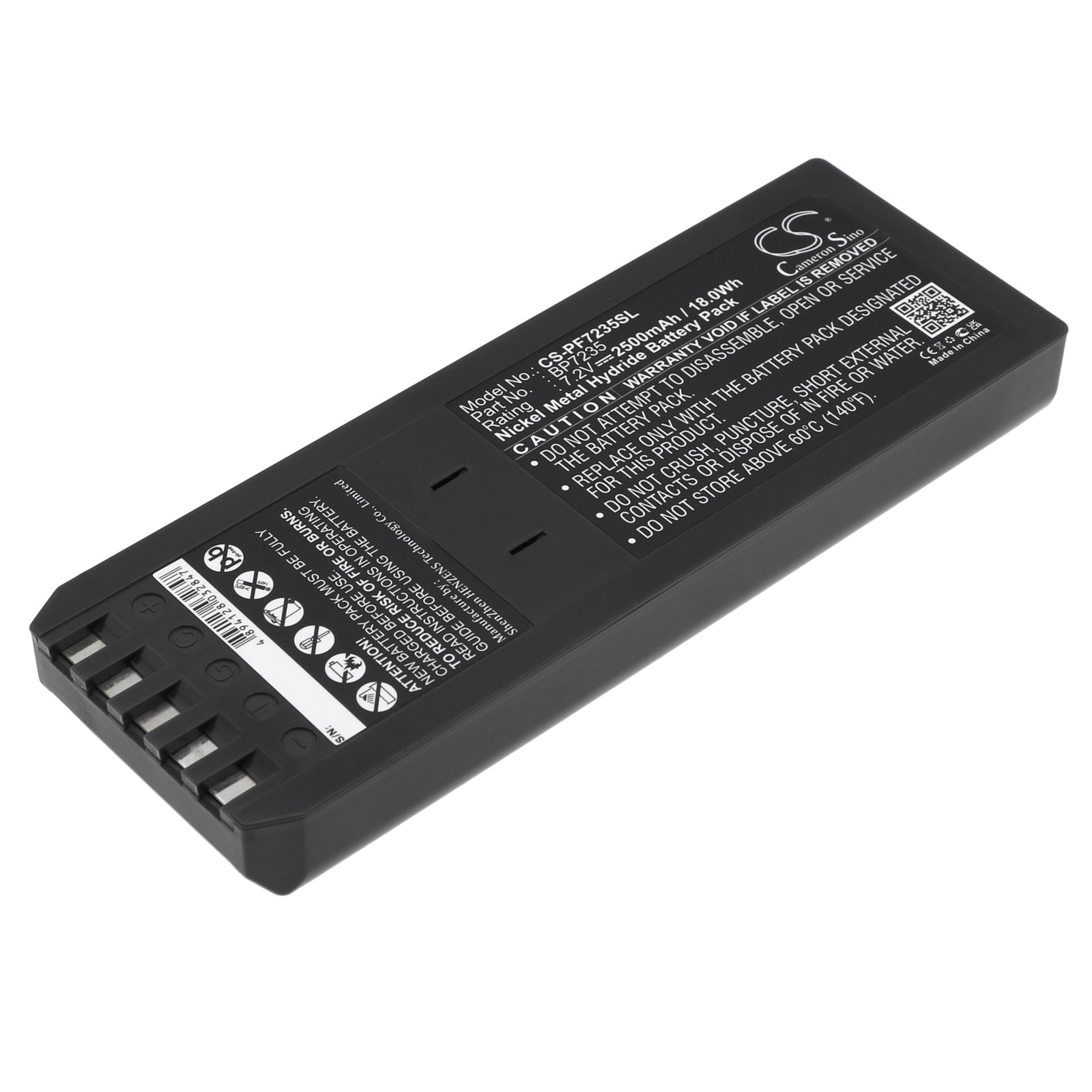 7.2V 2500mAh/18.00Wh Ni-MH Equipment/Survey Battery for Fluke
