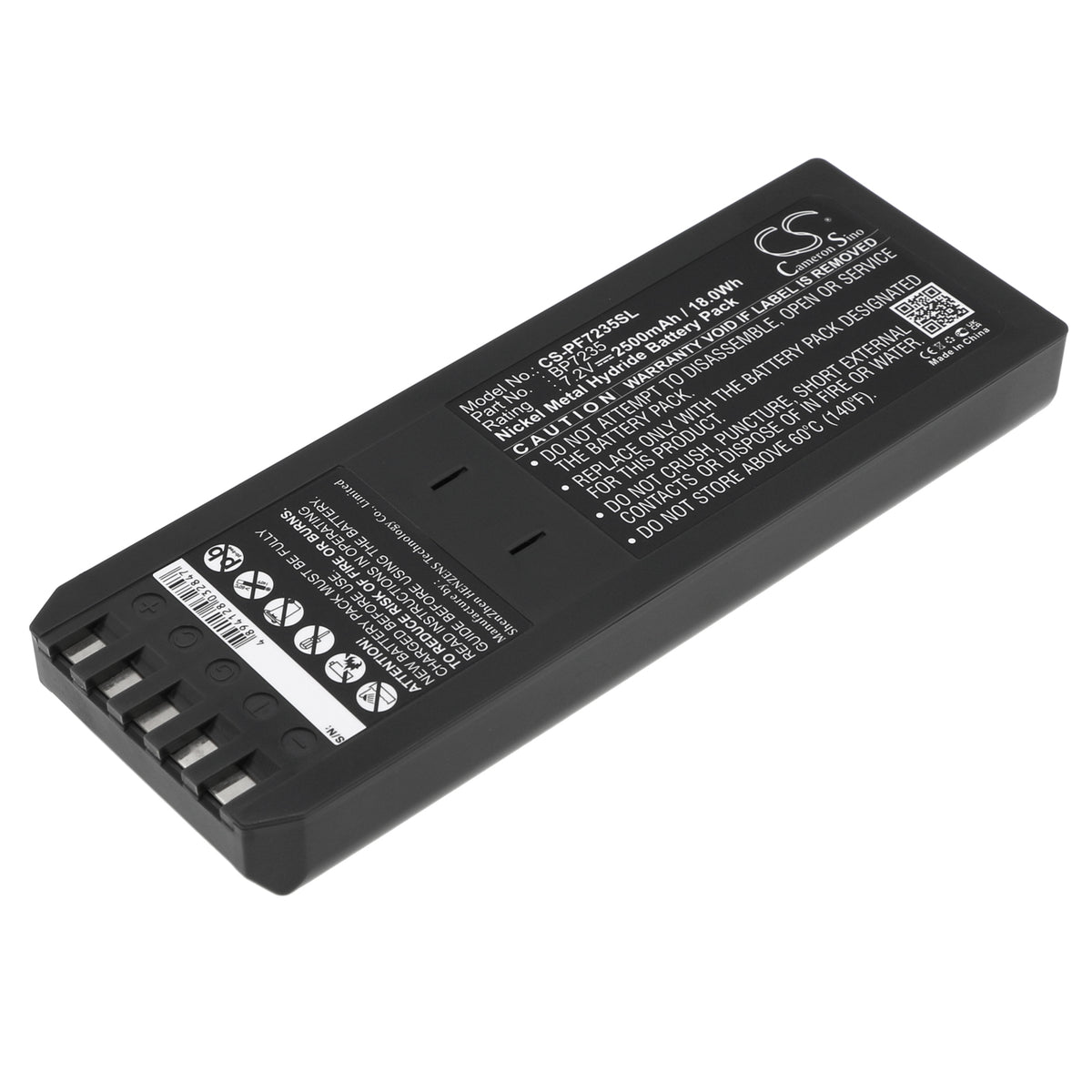 7.2V 2500mAh/18.00Wh Ni-MH Equipment/Survey Battery for Fluke