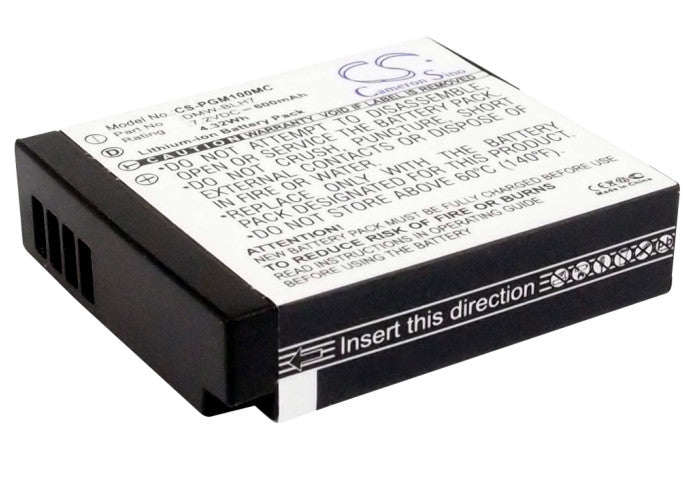 7.2V 600mAh/4.32Wh Li-ion Camera Battery for Panasonic