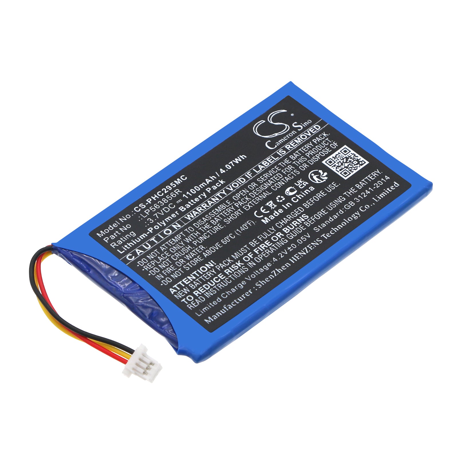 CS-PHC295MC Replacement Battery – Compatible with HD CAM 295