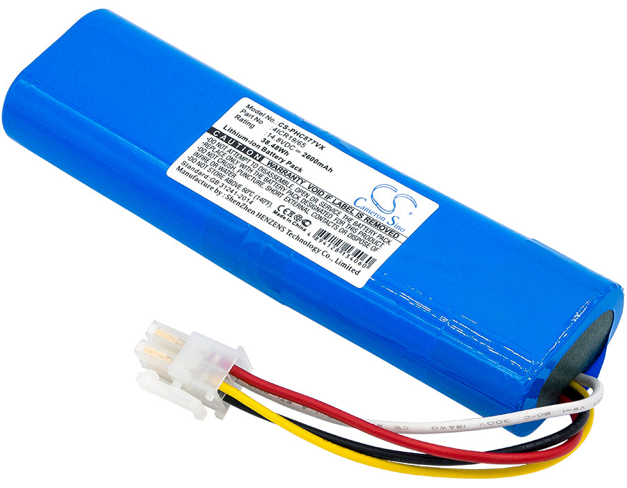 14.8V 2600mAh/38.48Wh Li-ion Vacuum Battery for Philips