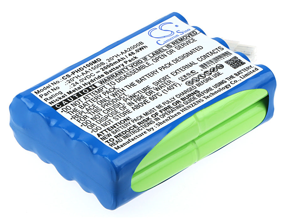 24V 2000mAh/48.0Wh Ni-MH Medical Battery for Philips