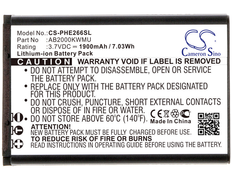CS-PHE266SL Replacement Battery – Compatible with CTE266W, Xenium E266W