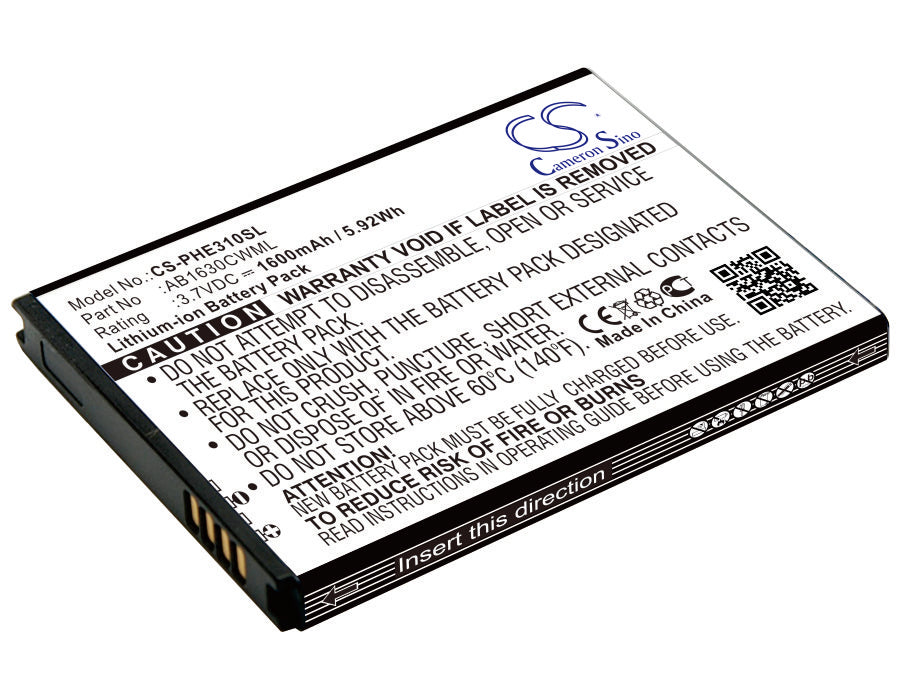 CS-PHE310SL Replacement Battery – Compatible with E310, X2560, X2566, Xenium E310, Xenium X2560, Xenium X2566