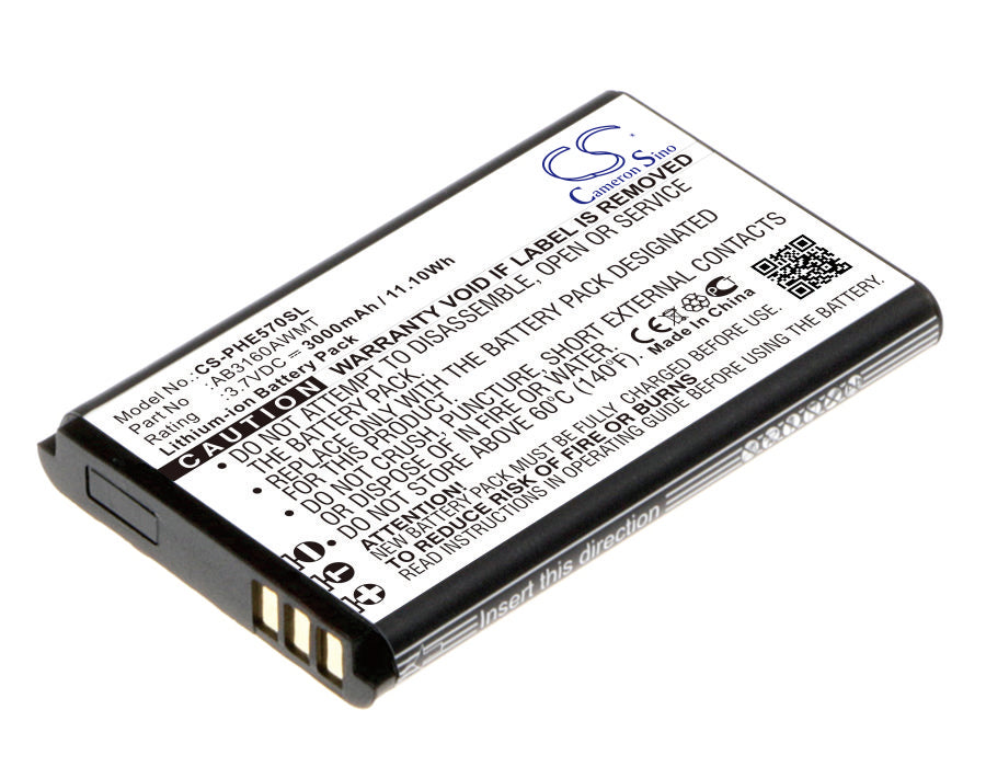 CS-PHE570SL Replacement Battery – Compatible with E570, E571, Xenium E570, Xenium E571
