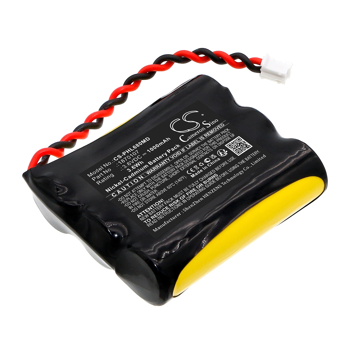 CS-PHL680MD Replacement Battery – Compatible with Lifeline Systems 6800XT Commun