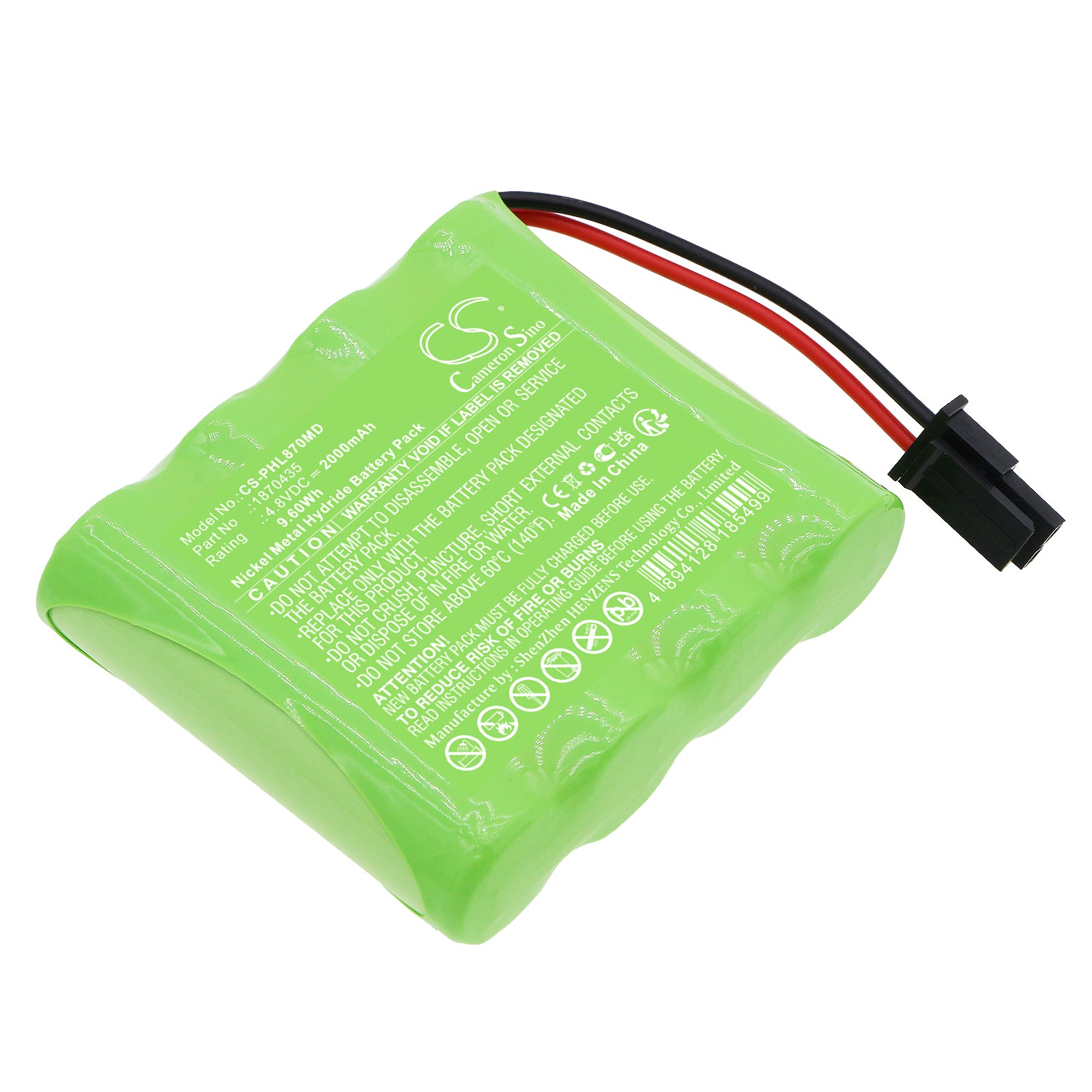 CS-PHL870MD Replacement Battery – Compatible with GoSafe Mobile Alert System, Lifeline GoSafe Mobile Alert S
