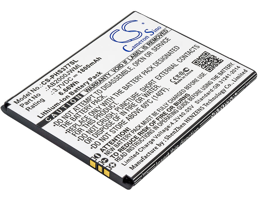 CS-PHS377SL Replacement Battery – Compatible with CTS337, Xenium S337