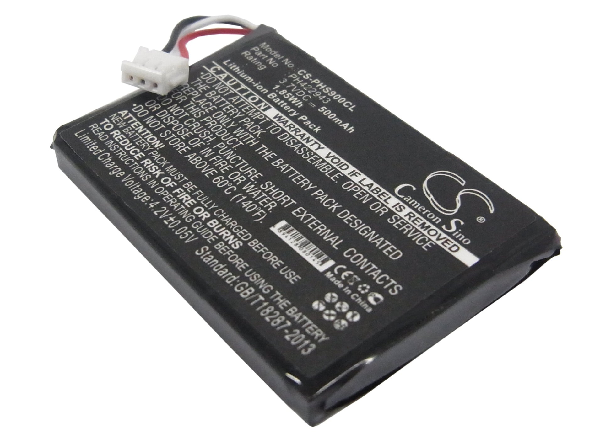 3.7V 500mAh/1.85Wh Li-ion Cordless Phone Battery for Philips