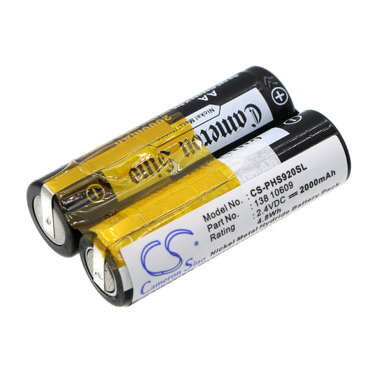 2.4V 2000mAh/4.80Wh Ni-MH Shaver Battery for Tondeo