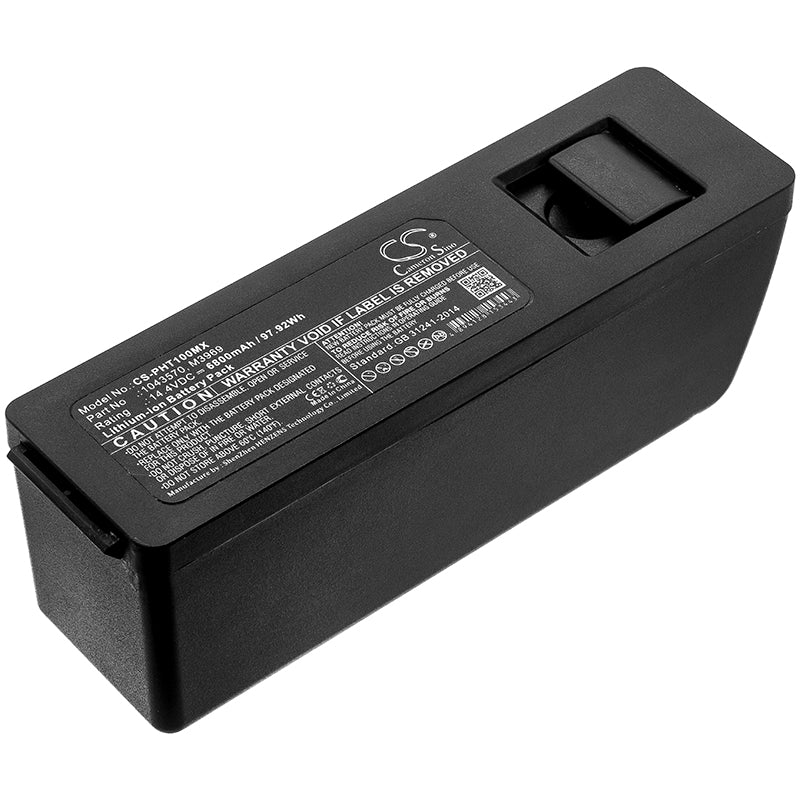 CS-PHT100MX Replacement Battery – Compatible with BiPAP A30, BiPAP A40, CoughAssist E70, Respironics T70 Cough Assist, Respironics Trilogy, Trilogy 100 Breathe, Trilogy 100 Ventilator, Trilogy O2, Trilogy T100, Trilogy T200, Trilogy T202, Trilogy T70, Ventilateur Trilogy 100