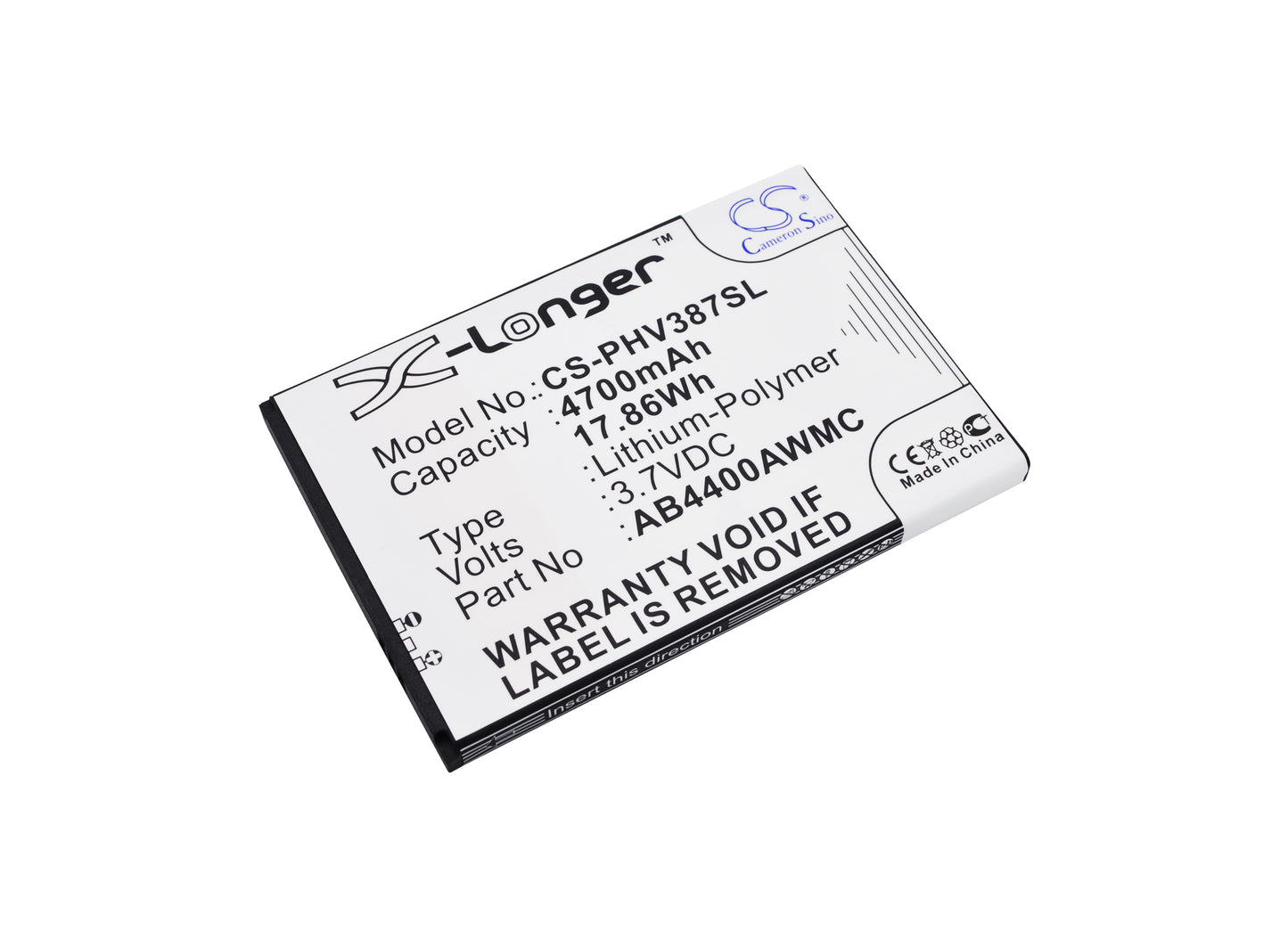 3.7V 4700mAh/17.86Wh Li-Polymer Mobile/SmartPhone Battery for Philips