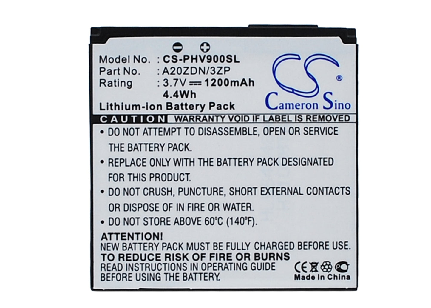 3.7V 1200mAh Li-ion Mobile/SmartPhone Battery for Philips
