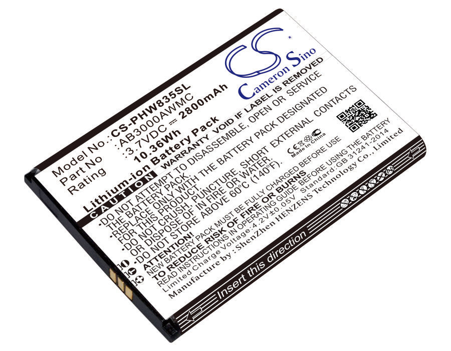 CS-PHW835SL Replacement Battery – Compatible with Xenium W8355