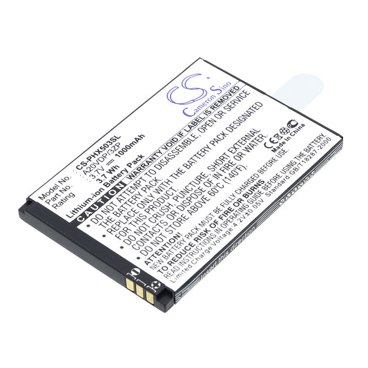 3.7V 1000mAh/3.70Wh Li-ion Mobile/SmartPhone Battery for Philips