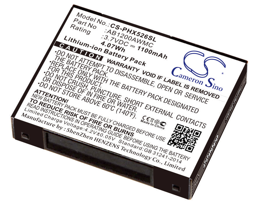 CS-PHX526SL Replacement Battery – Compatible with CTX526, Xenium X526