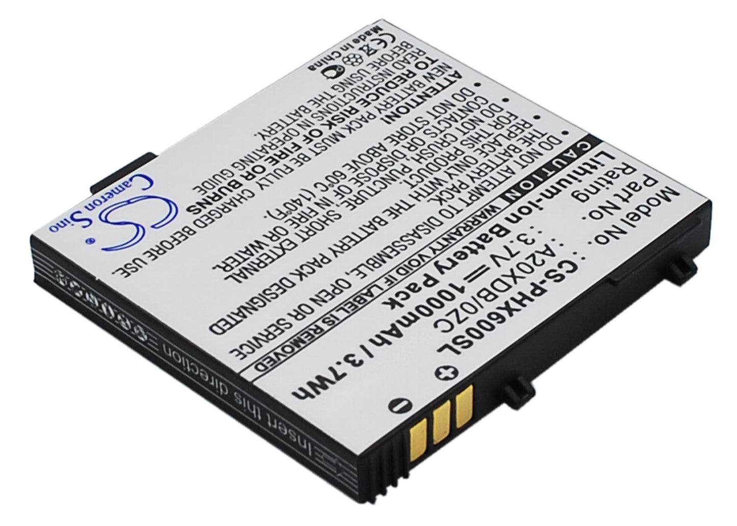 3.7V 1000mAh Li-ion Mobile/SmartPhone Battery for Philips