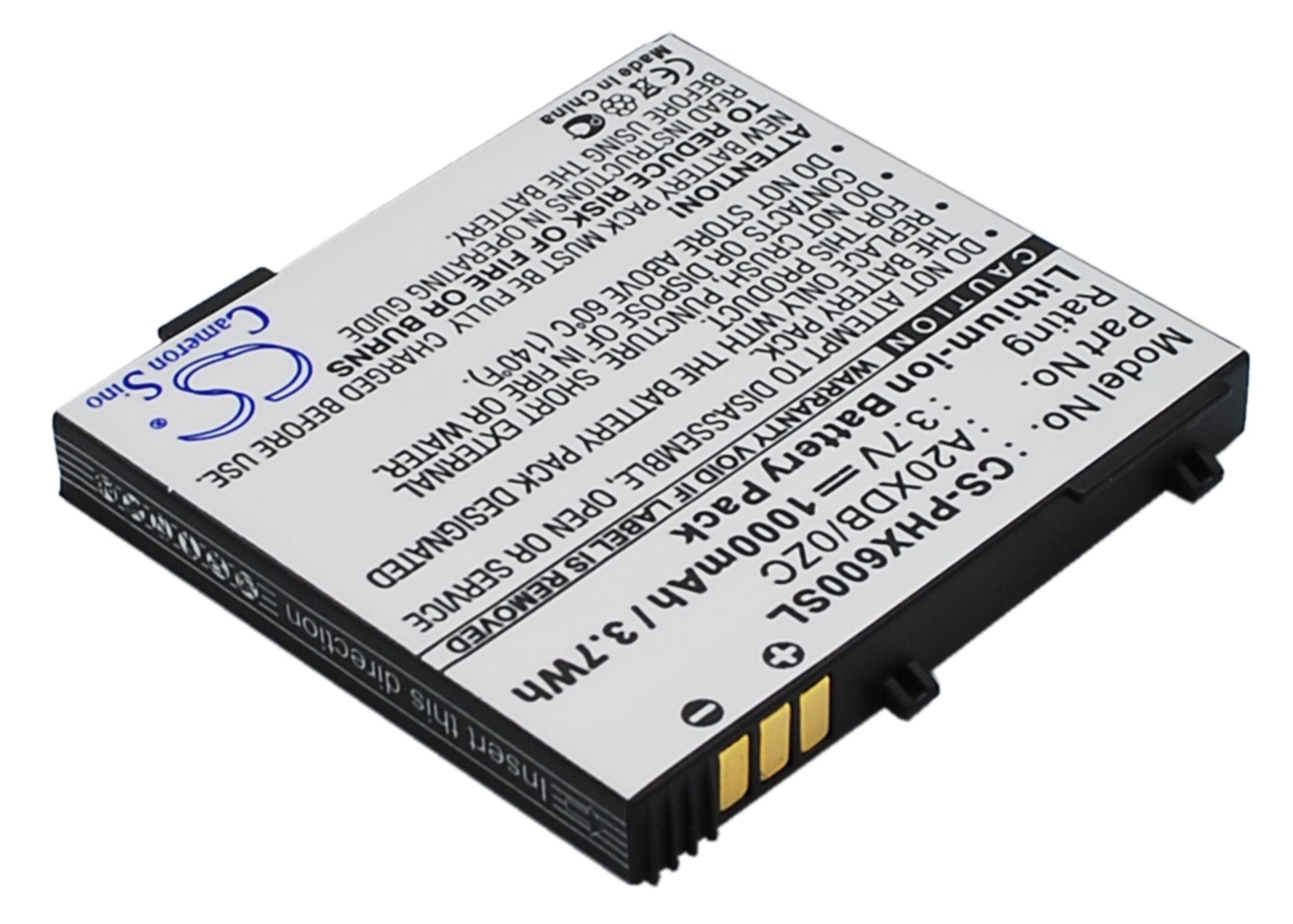 3.7V 1000mAh Li-ion Mobile/SmartPhone Battery for Philips