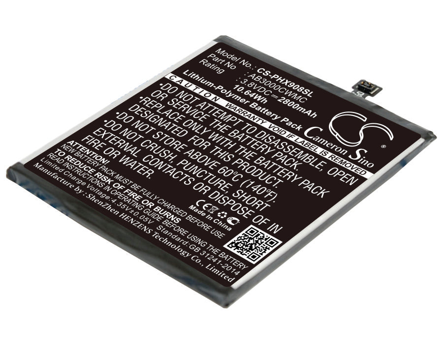 CS-PHX908SL Replacement Battery – Compatible with Xenium I908