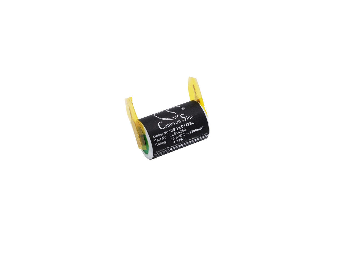 3.6V 1200mAh/4.32Wh Li-MnO2 PLC Battery for SAFT
