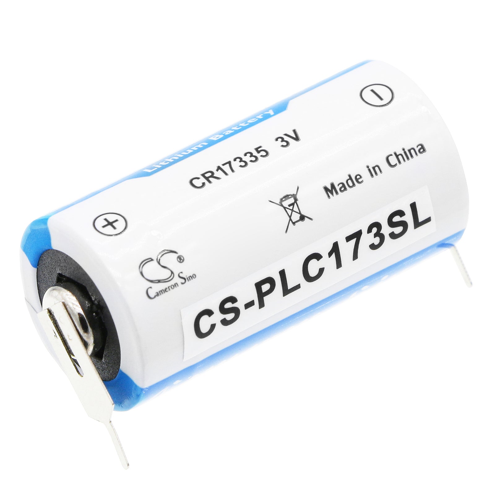 3V 1450mAh/4.35Wh Li-MnO2 PLC Battery for Panasonic