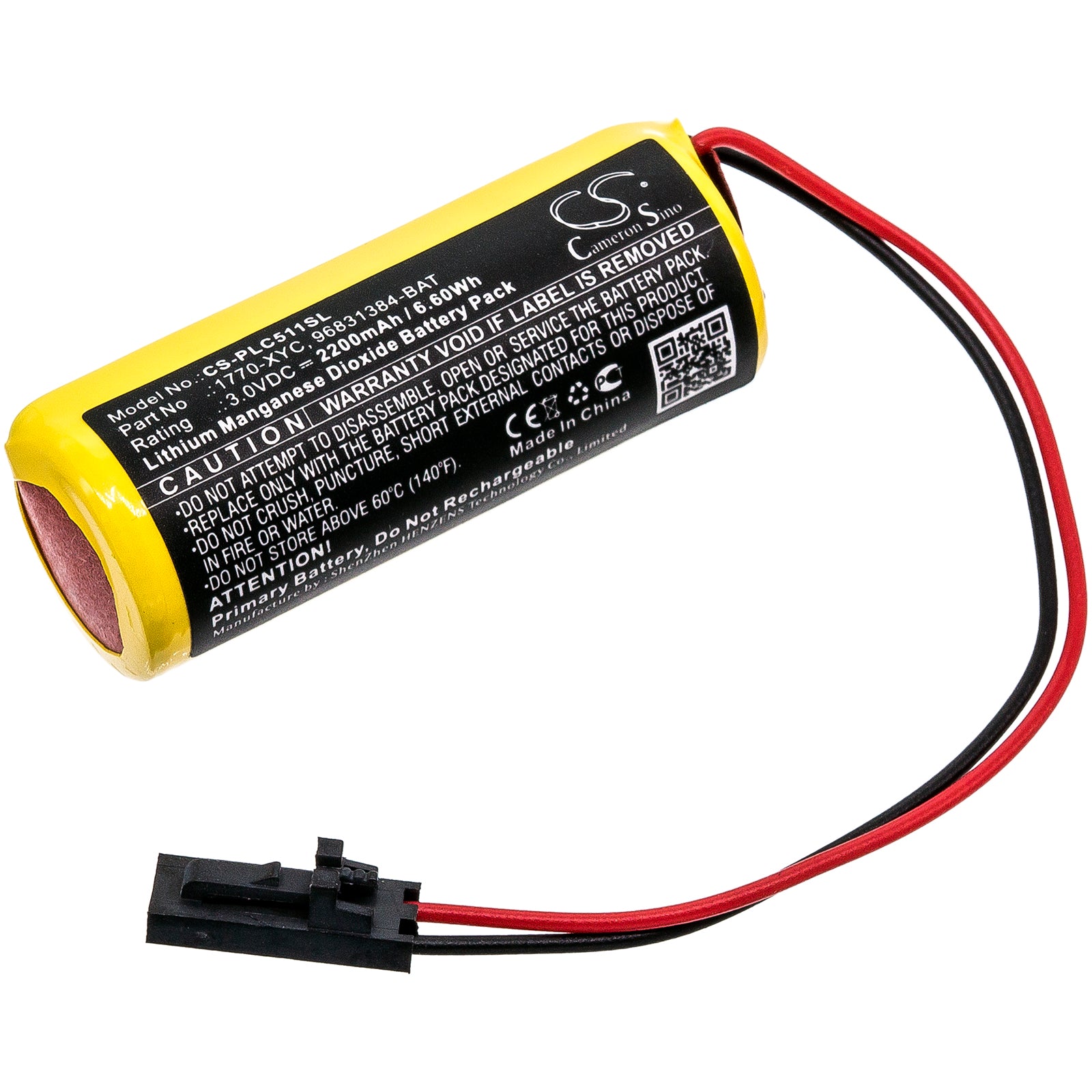 CS-PLC511SL Replacement Battery – Compatible with 1771-DMC1, 1771-DMC4, 1785-L11B, 1785-L16B, 1785-L20B, 1785-L20BK, 1785-L20C, 1785-L20C15, 1785-L20E, 1785-L26B, 1785-L30B, 1785-L36B, 1785-L40B, 1785-L40BK, 1785-L40C, 1785-L40C15, 1785-L40E, 1785-L40L, 1785-L46B, 1785-L46C15, 1785-L46L, 1785-L60B, 1785-L60C, 1785-L60C15, 1785-L60L, 1785-L66B, 1785-L66L, 1785-L80B, 1785-L80BK, 1785-L80C, 1785-L80C15, 1785-L80E, 1785-L86B, PLC-5 Controller Series A, PLC-5 Controller Series B, PLC-5 Controller