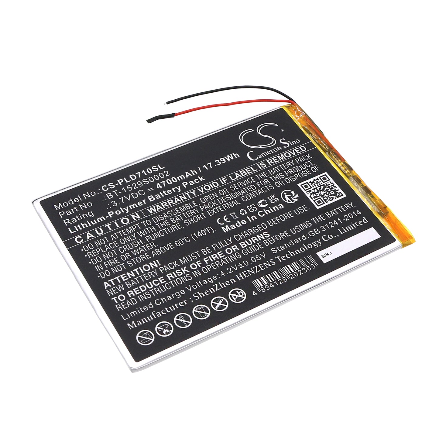 CS-PLD710SL Replacement Battery – Compatible with MID1047, MID1048, MID4710PJ, MIDK147, MIDS145PWE, MIDS146PXE