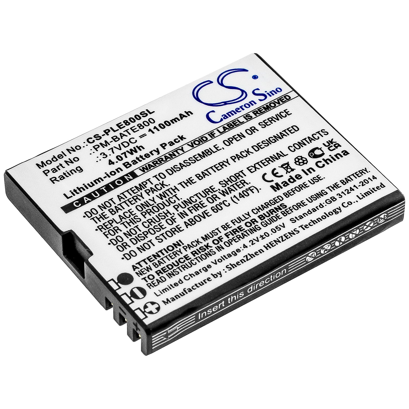 CS-PLE800SL Replacement Battery – Compatible with E800