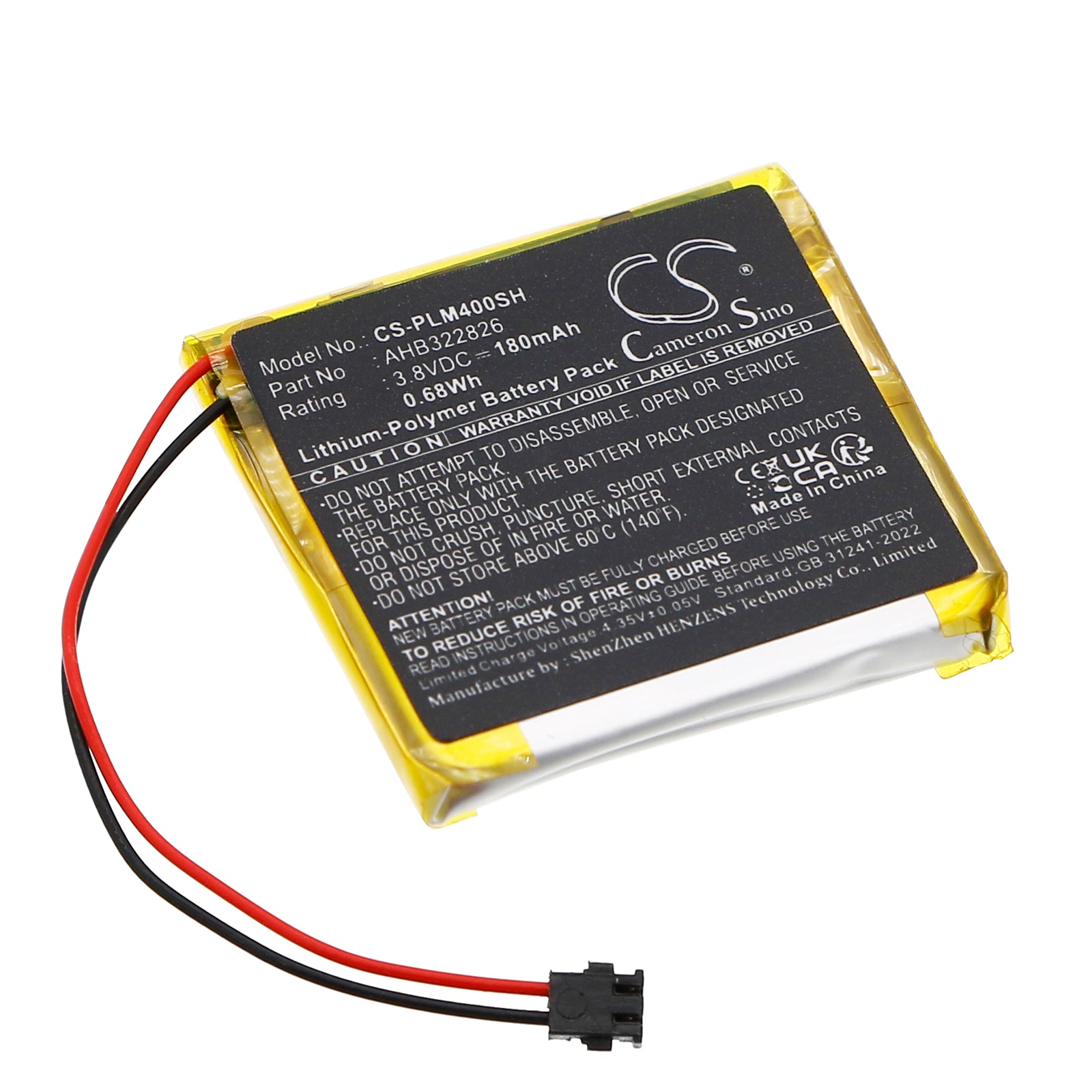 CS-PLM400SH Replacement Battery – Compatible with GPS Sport Watch M400, GPS Sport Watch M430