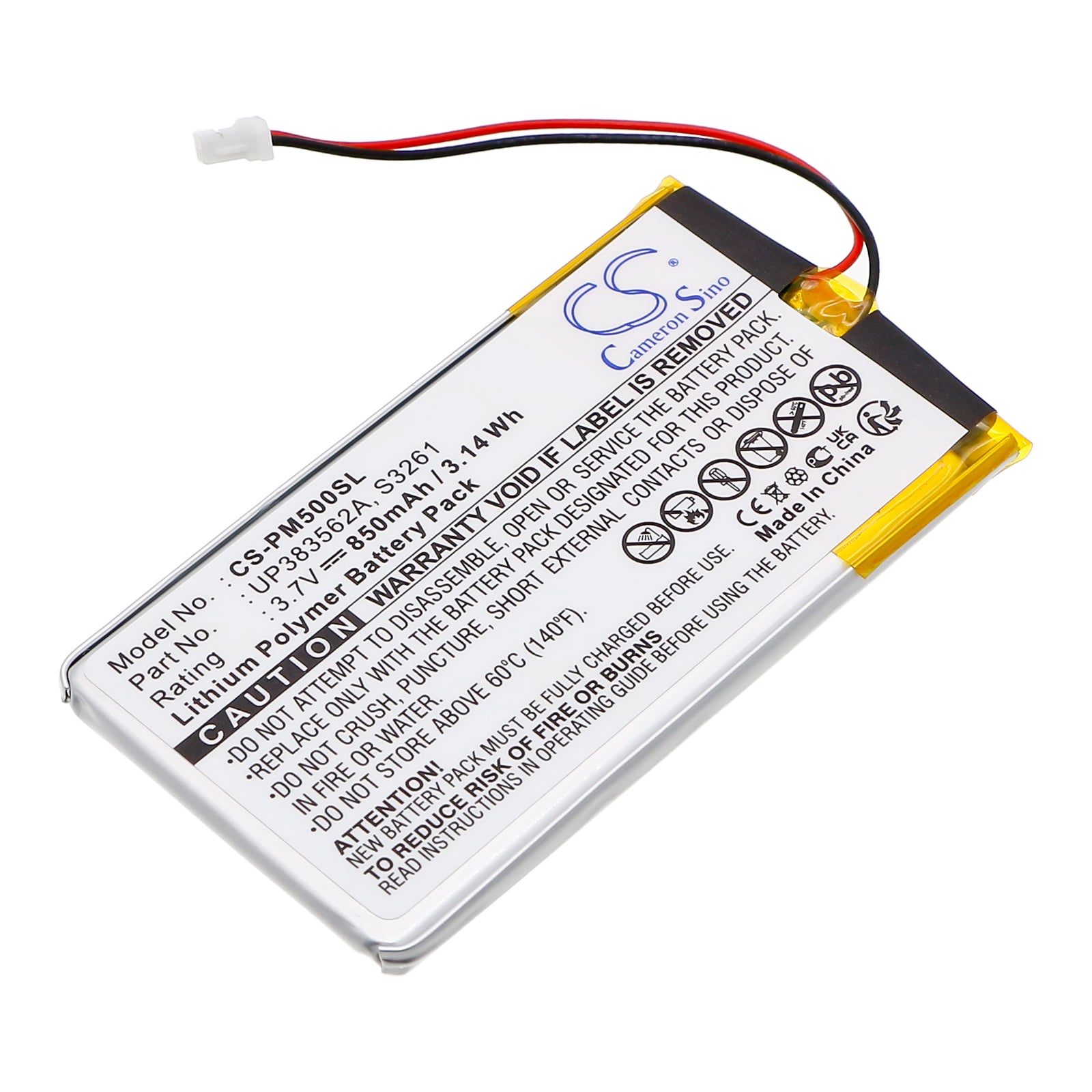 3.7V 850mAh/3.15Wh Li-Polymer PDA/Pocket PC Battery for IBM